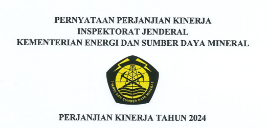 Perjanjian Kinerja Inspektorat Jenderal KESDM 2024
